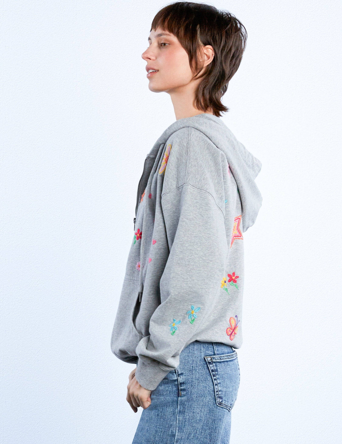 Sketchbook Embroidered Zip Hoodie — alternate product view 6