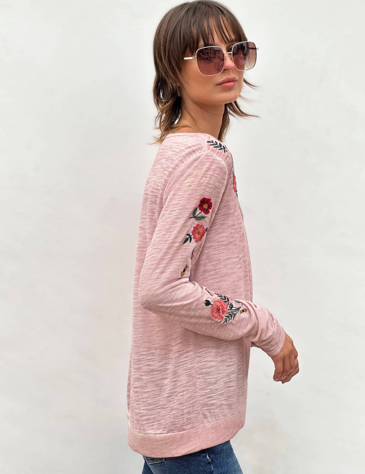 Flower Power Long Sleeve tees - Fitkitty Culture Athleisure Wear, Yoga Wear &  Women's Clothing