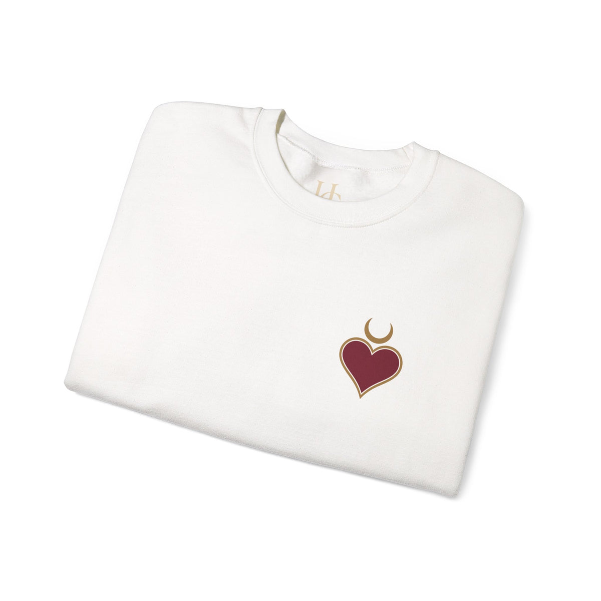 Queen of Hearts Sweatshirt | Celestial Playing Card Back Print Crewneck