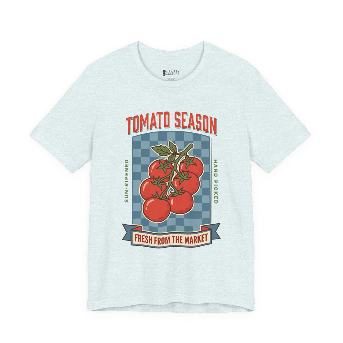 Tomato Season Tee | Vintage Food Graphics, Market Produce T-Shirt, view 9 | Fitkitty Culture®