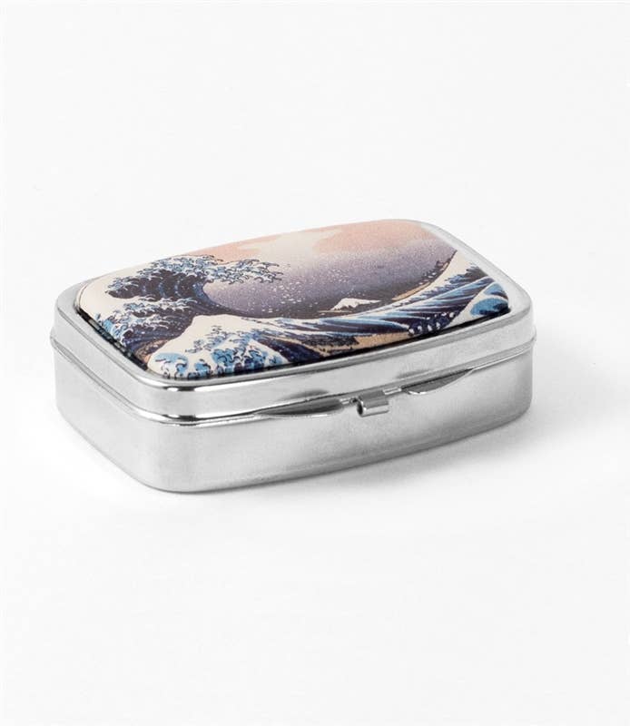 Hokusai Great Wave Pill Box