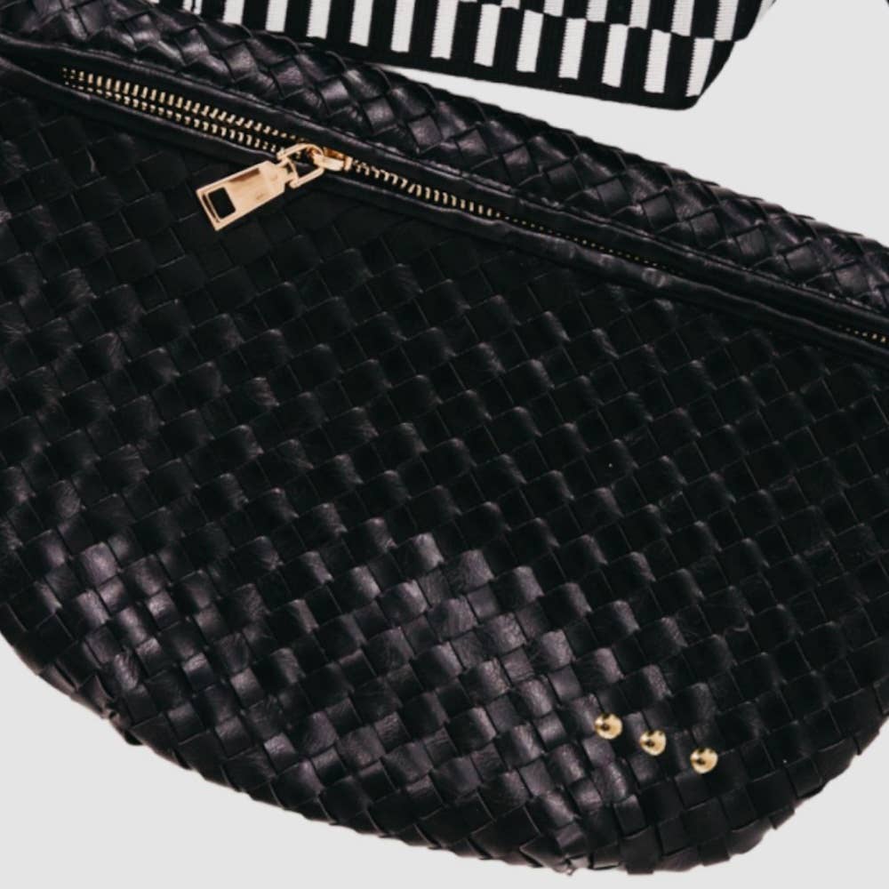 Westlyn Woven Vegan Leather Crossbody Bag — alternate product view 2
