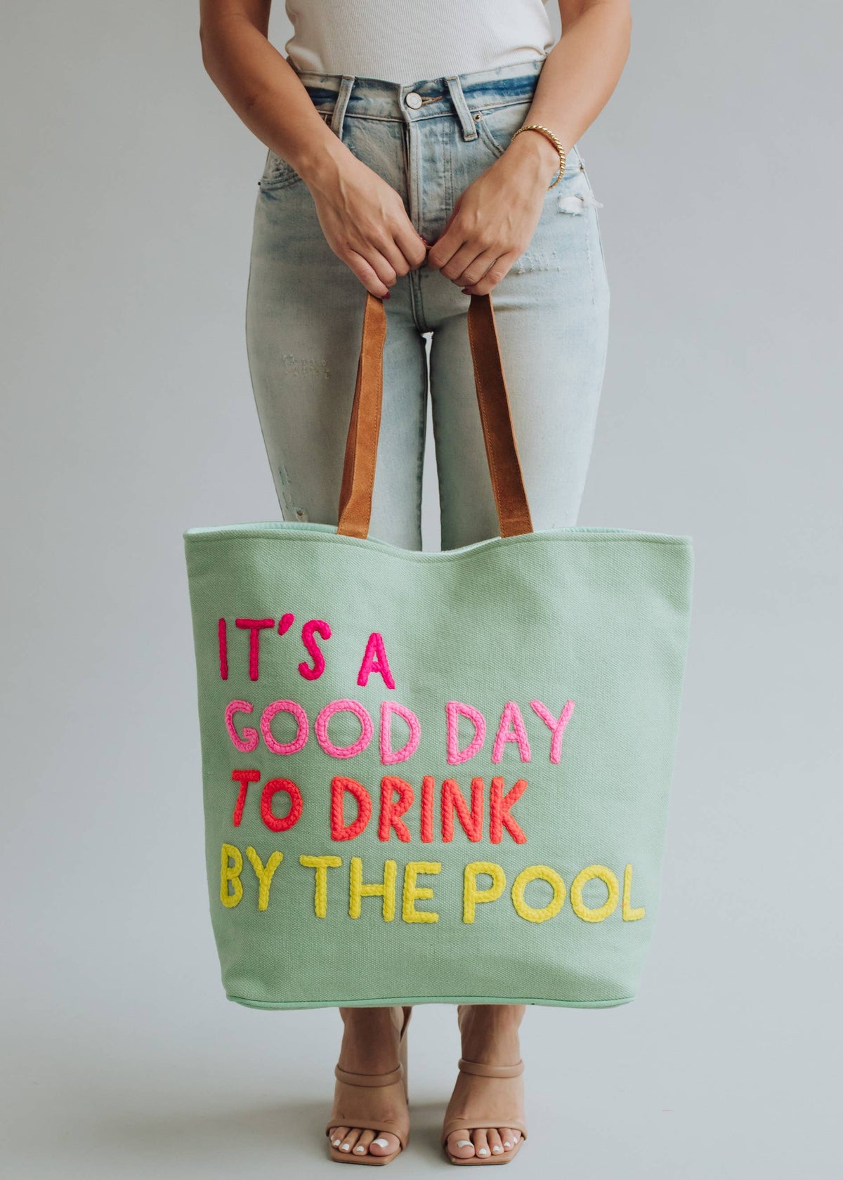 Mint Poolside Bliss Tote - House of Caelo Athleisure Wear, Yoga Wear &  Women's Clothing