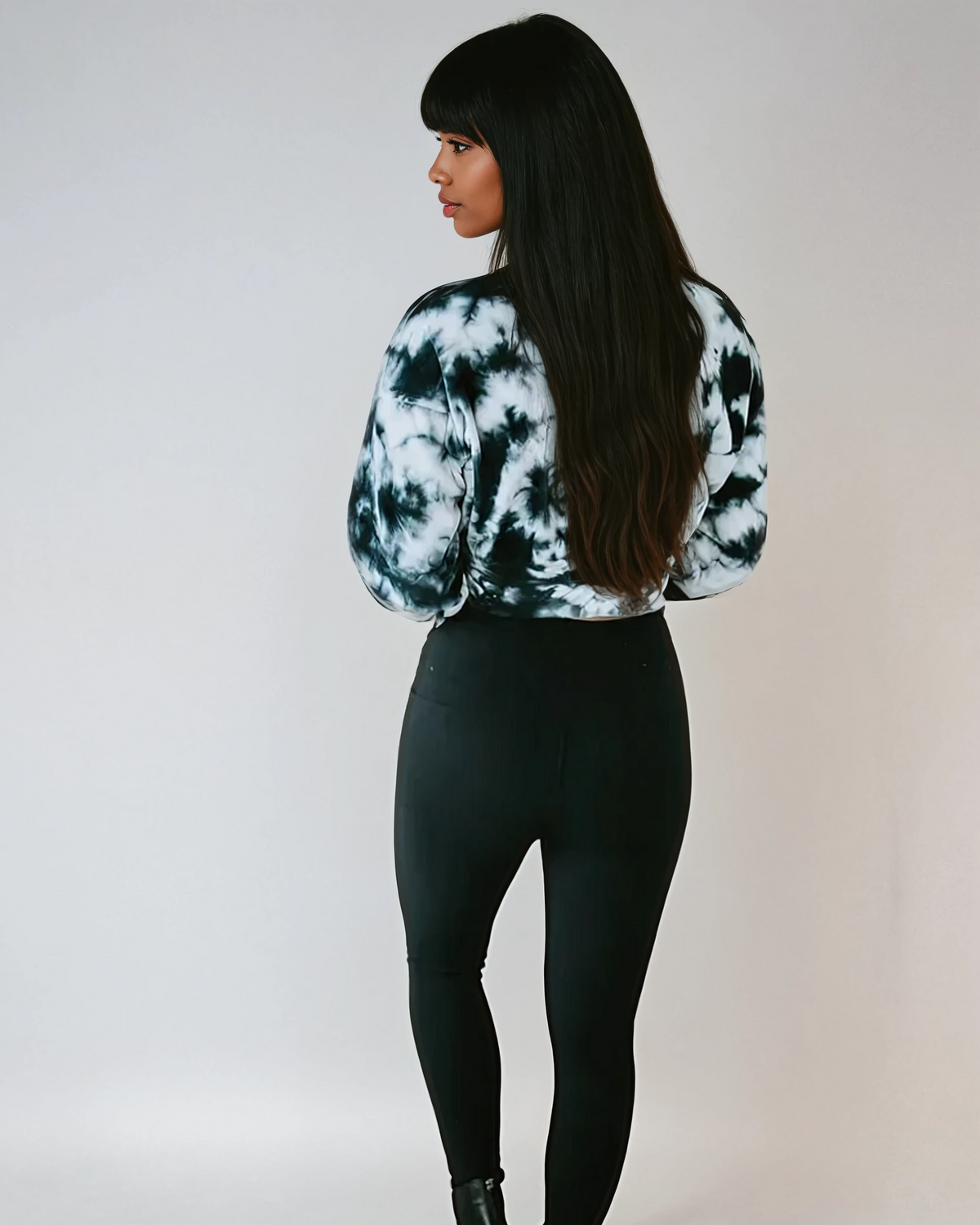 Midnight Velvet Tie-Dye Crop Pullover, Clothing, House of Caelo Athleisure Wear, Yoga Wear & Leggings, House of Caelo Athleisure Wear, Yoga Wear &  Women's Clothing