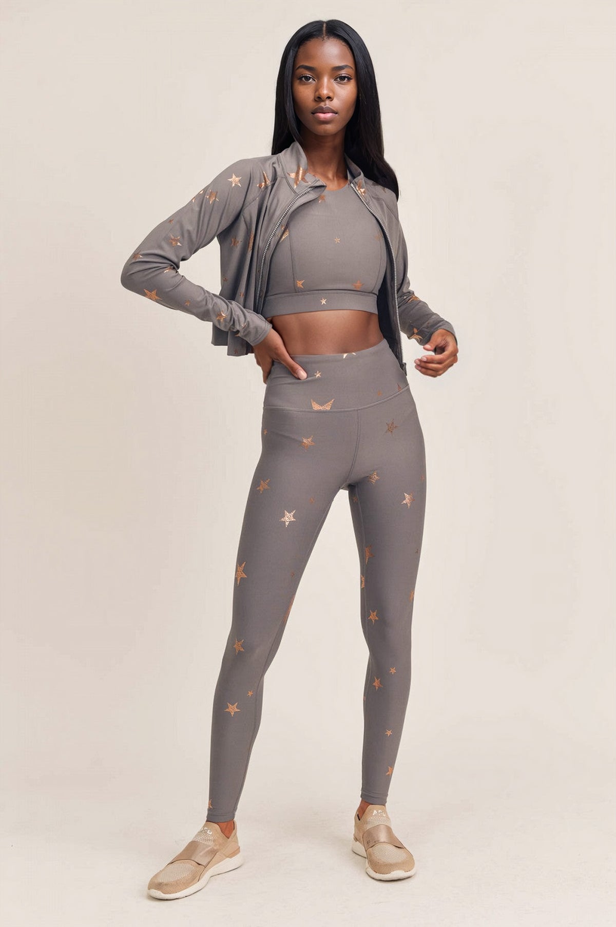 Starlight Cropped Jacket, Jacket, House of Caelo, House of Caelo Athleisure Wear, Yoga Wear & Leggings