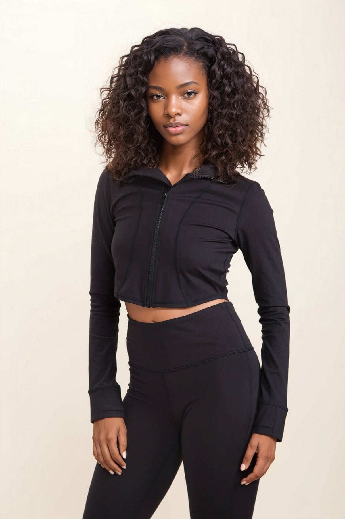 Swoop Cropped Active Jacket, Jacket, House of Caelo, House of Caelo Athleisure Wear, Yoga Wear & Leggings