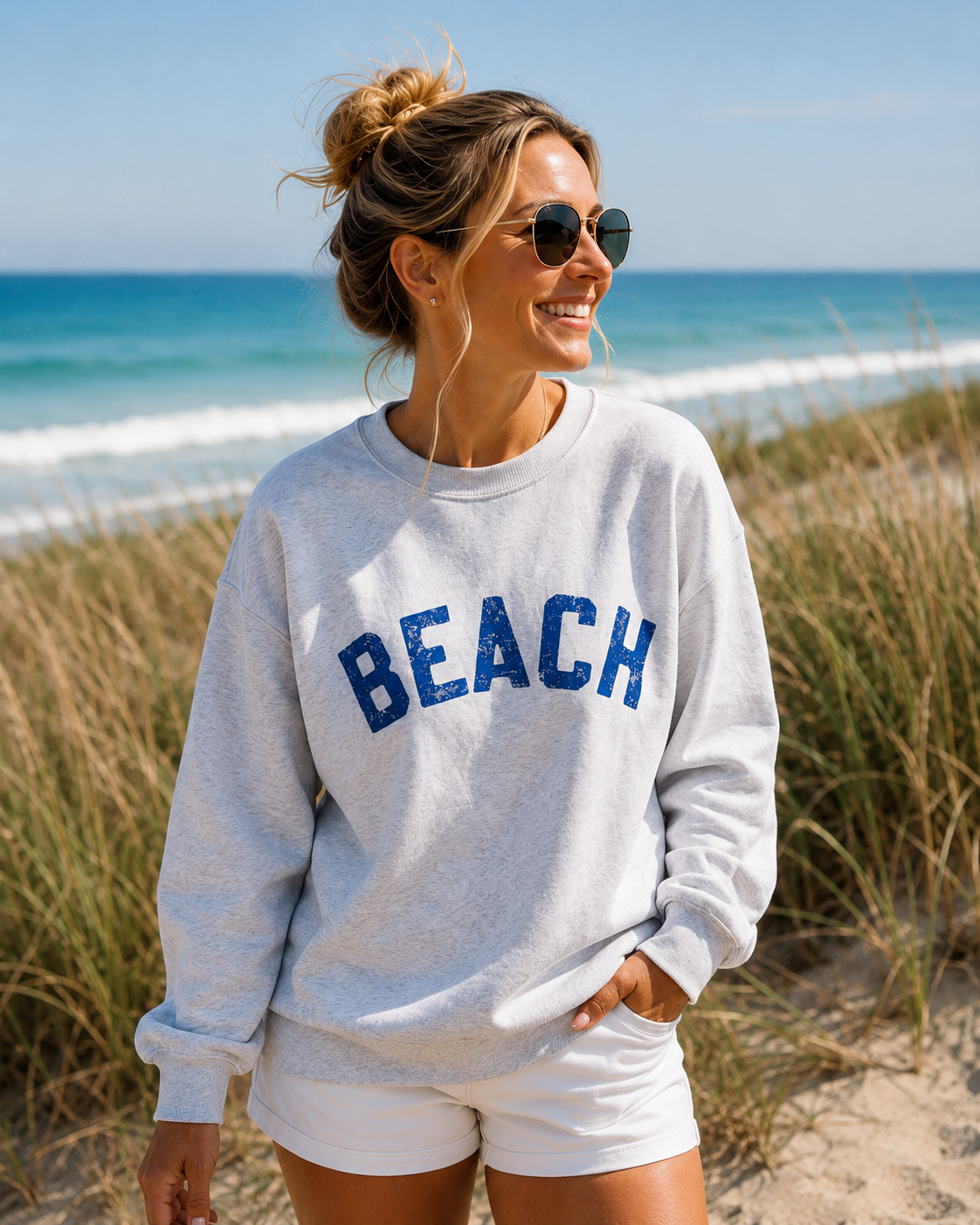 Beach Crewneck Sweatshirt — New Colors