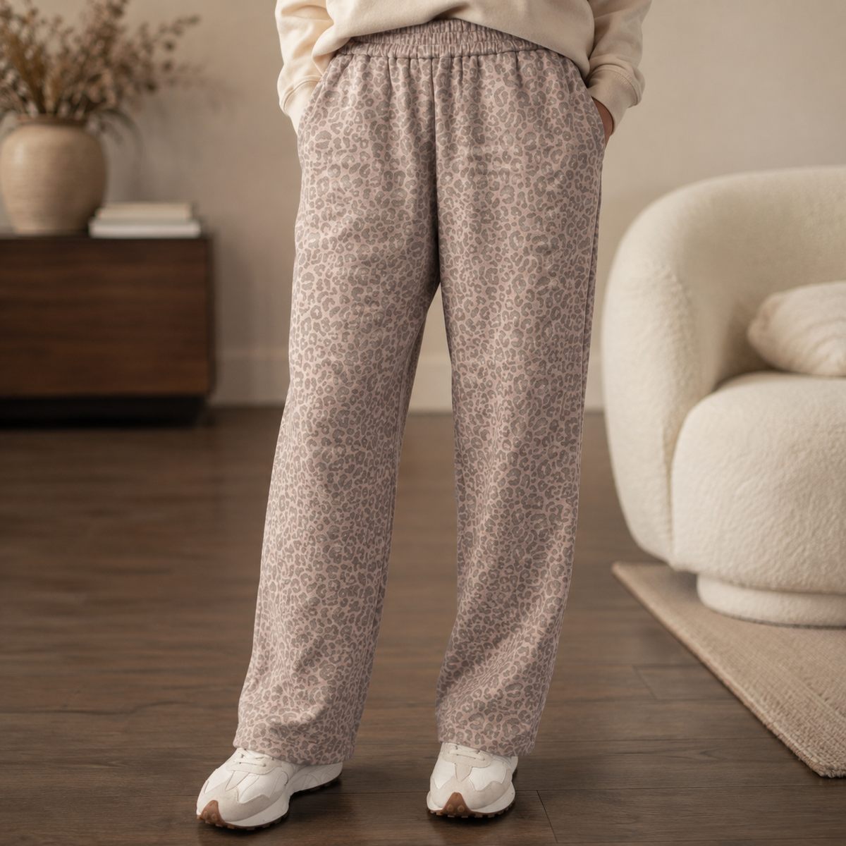 Blush Leopard Sweatpants