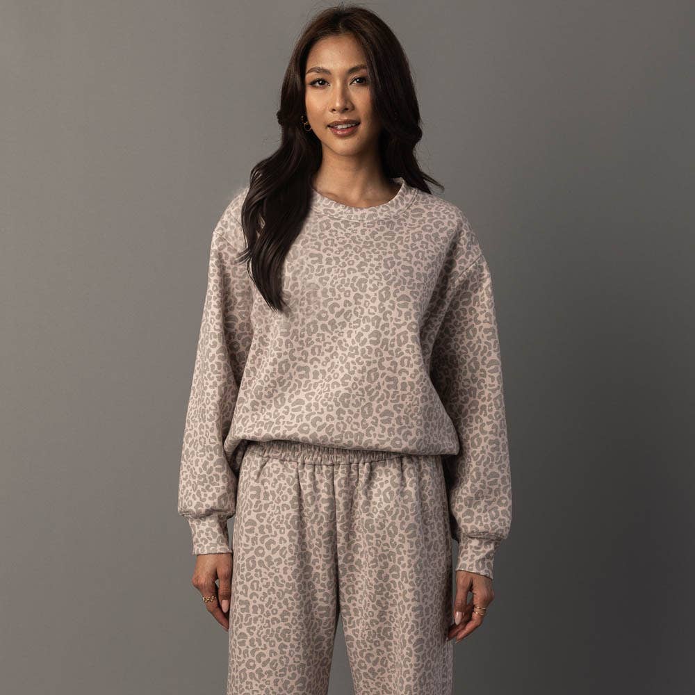 Blush Leopard Sweatshirt