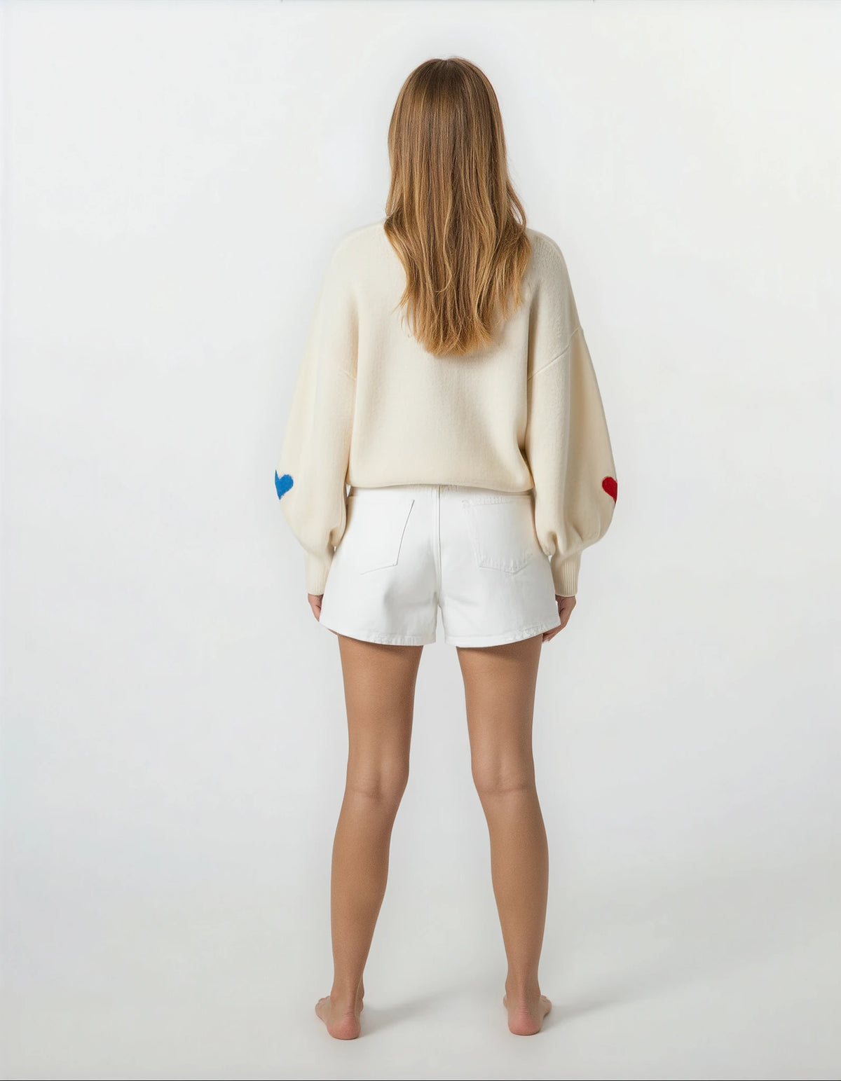 Happy Hearts Knit Sweater - House of Caelo Athleisure Wear, Yoga Wear &  Women's Clothing