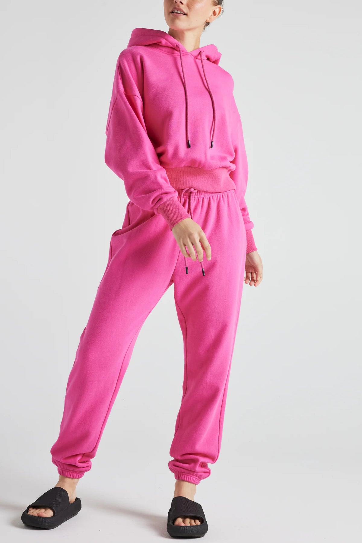 Electric Fleece Joggers in PINK, Clothing, Electric Yoga, House of Caelo Athleisure Wear, Yoga Wear &  Women's Clothing