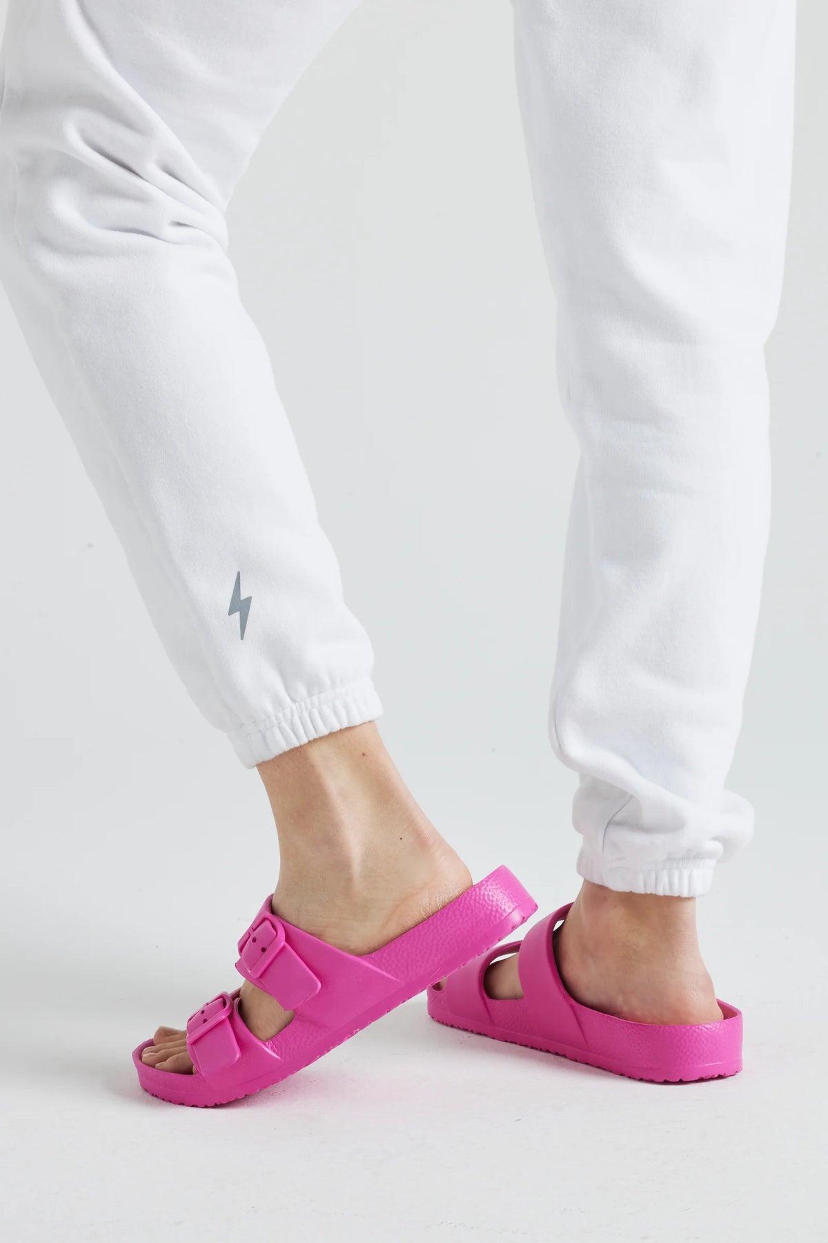Electric Fleece Joggers in White, Clothing, Electric Yoga, House of Caelo Athleisure Wear, Yoga Wear &  Women's Clothing