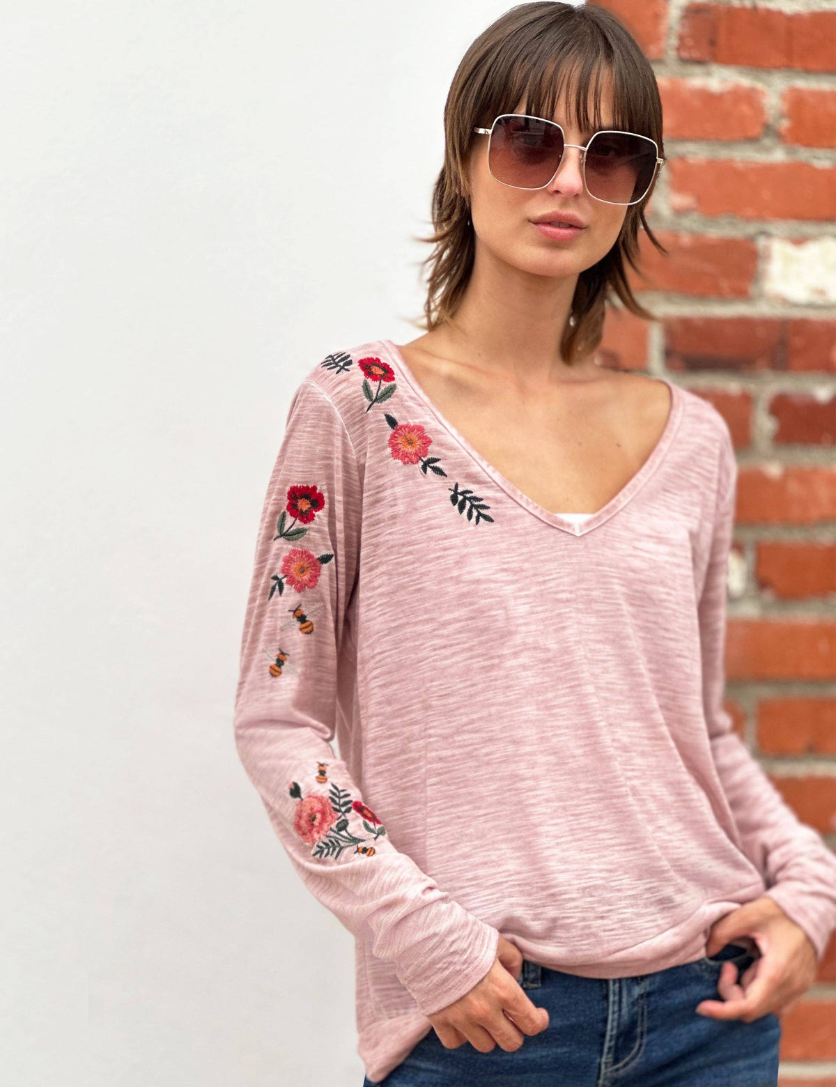 Flower Power Long Sleeve tees - Fitkitty Culture Athleisure Wear, Yoga Wear &  Women's Clothing