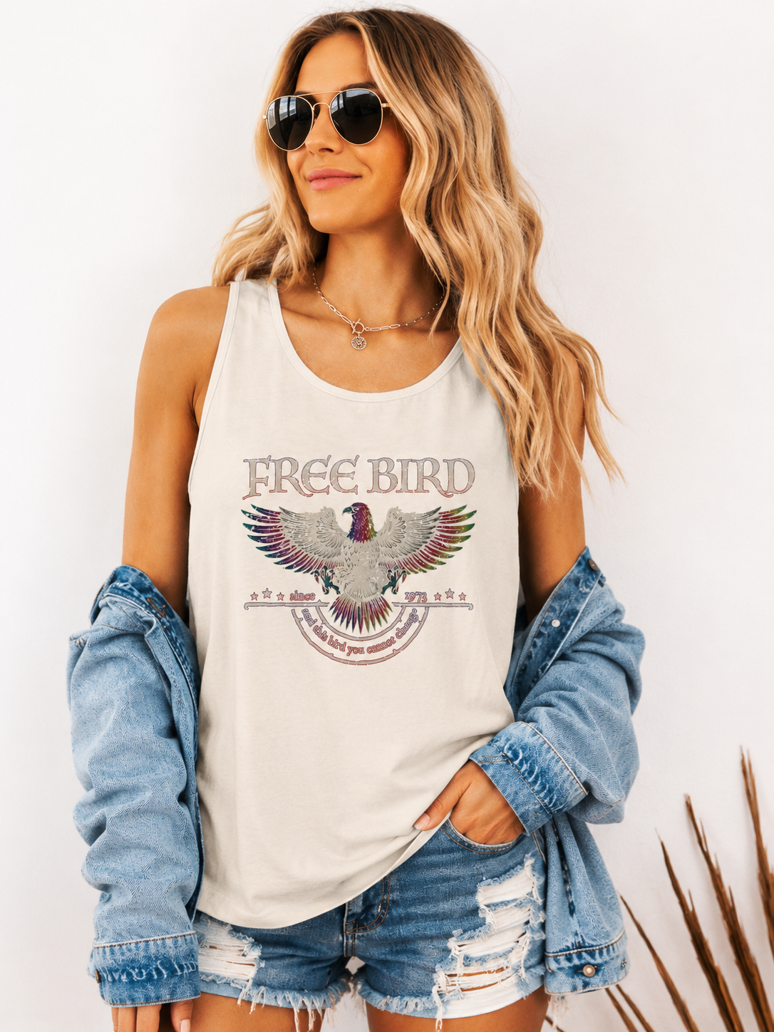 Free Bird Tank Top, view 2 | Fitkitty Culture®