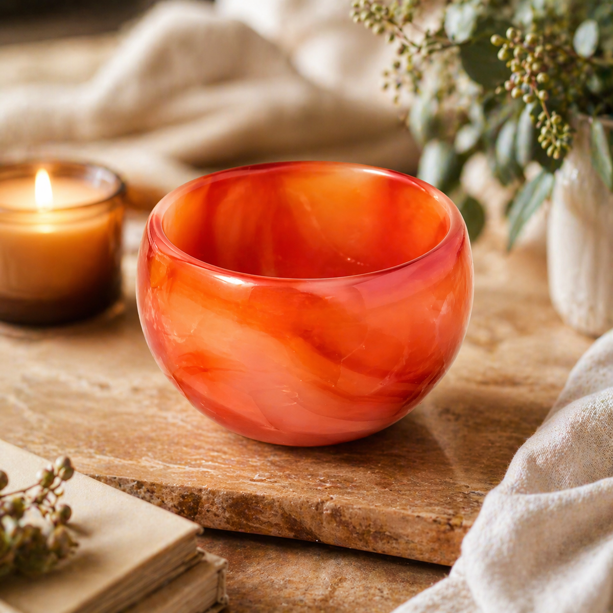 Healing Crystal Tea Cup – Elevate Your Rituals with Natural Energy — styled lifestyle view