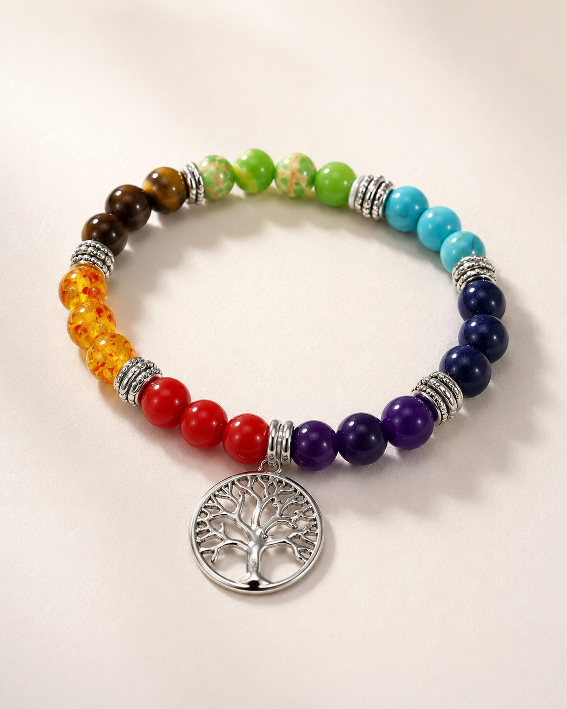 The Rooted Radiance Chakra Bracelet - Fitkitty Culture Athleisure Wear, Yoga Wear &  Women's Clothing
