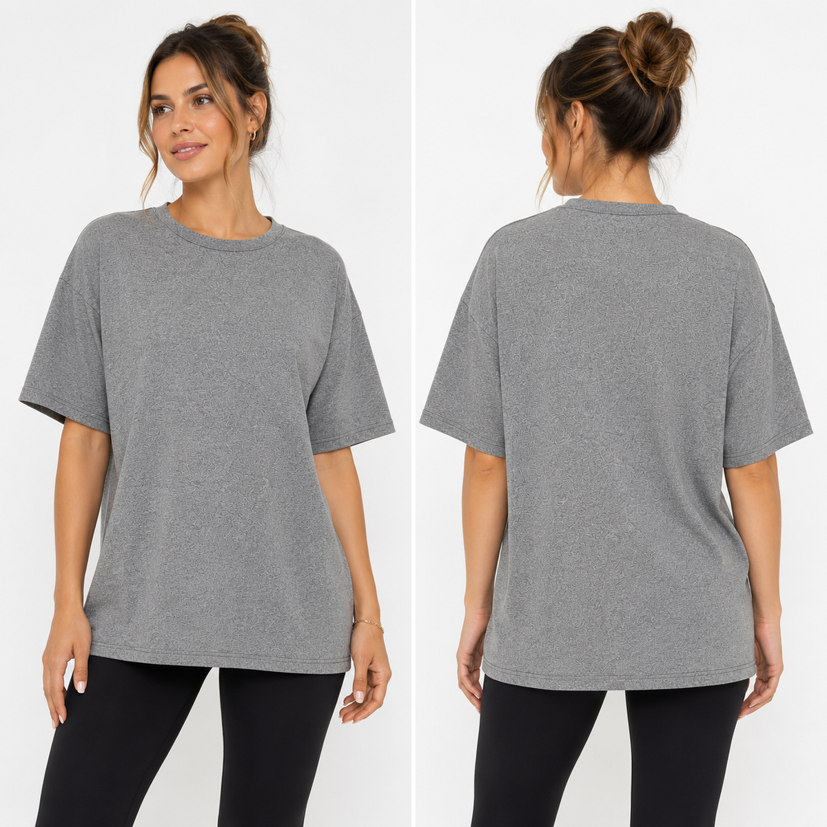 CloudSoft™ Relaxed Lounge Tee, view 2 | Fitkitty Culture®