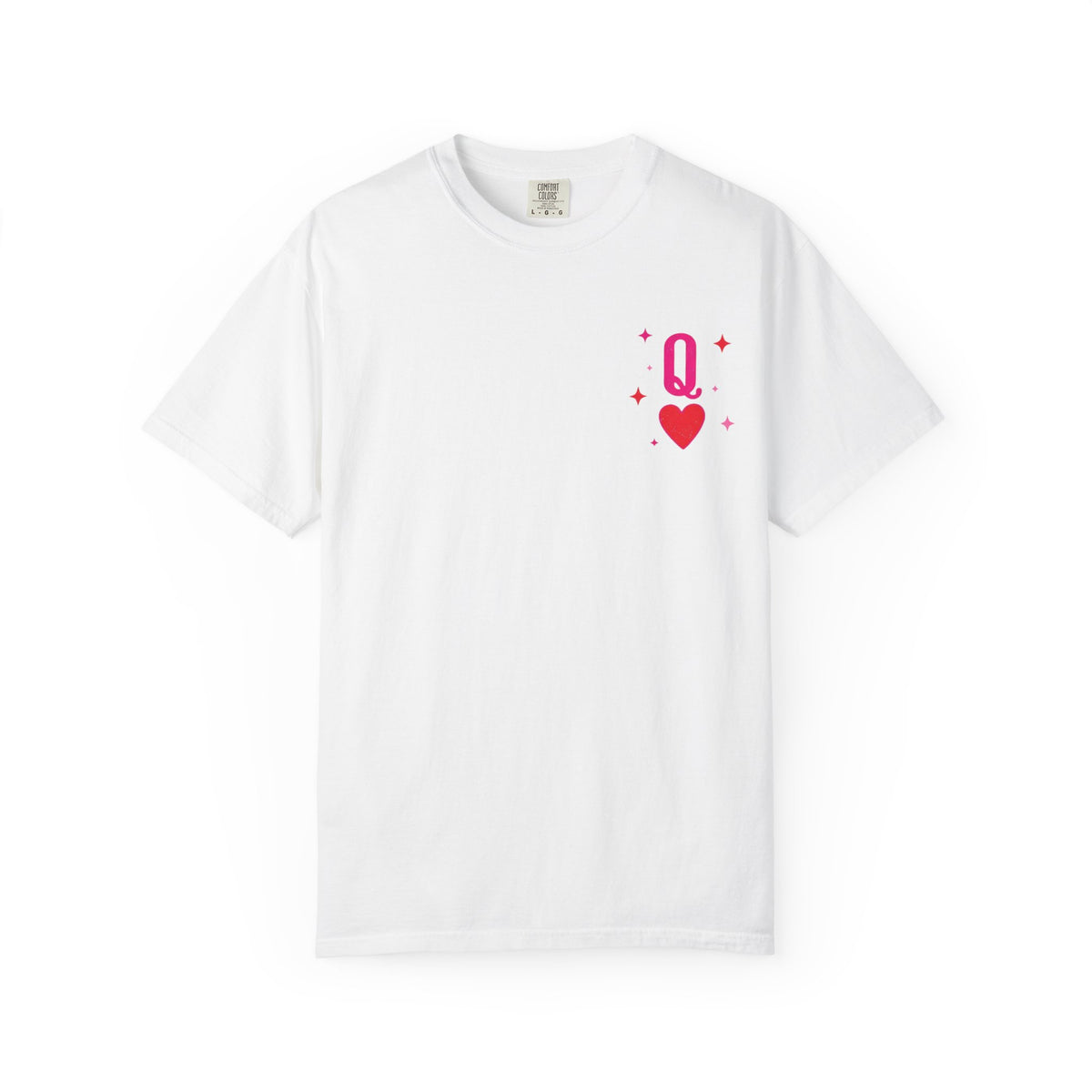 Queen of Hearts Graphic T-Shirt — Playful Card Tee (Pink Card Design) - Fitkitty Culture Athleisure Wear, Yoga Wear &  Women's Clothing