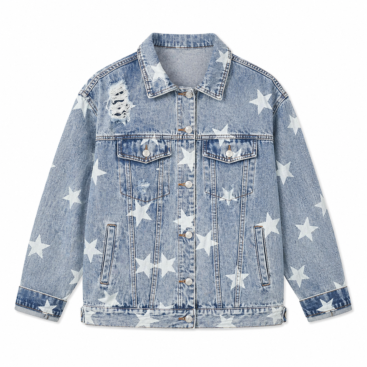 Washed Star Denim Jacket — alternate product view 4