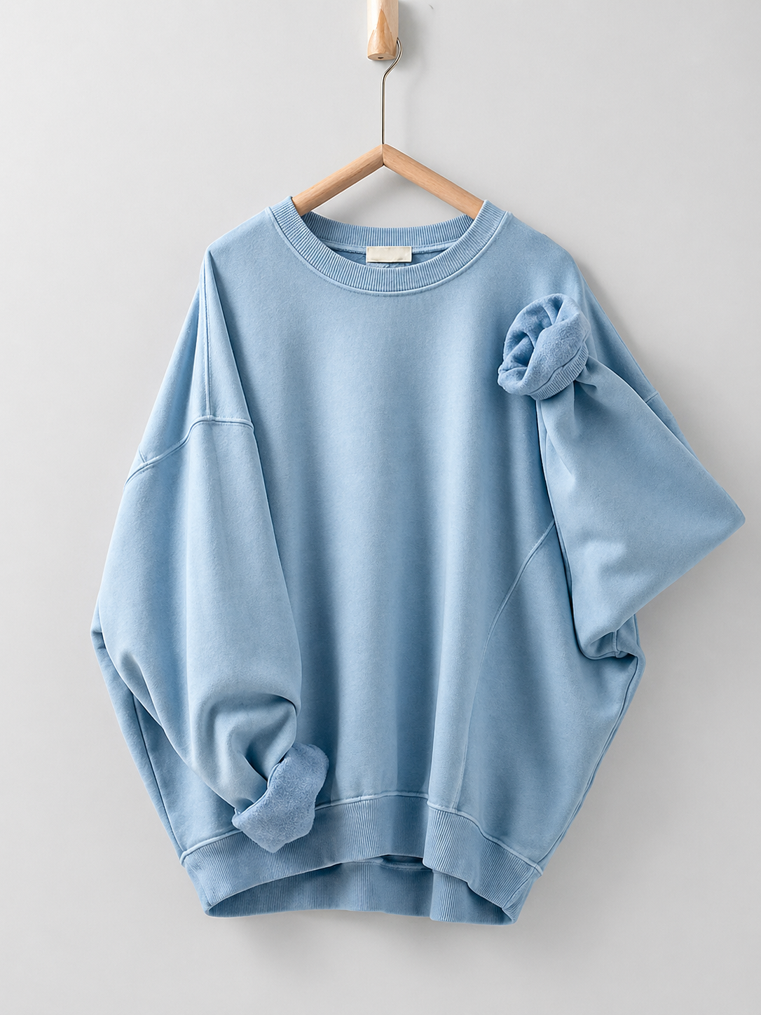 The Vintage Ease Oversized Crewneck  -Sky Wash - Fitkitty Culture Athleisure Wear, Yoga Wear &  Women's Clothing