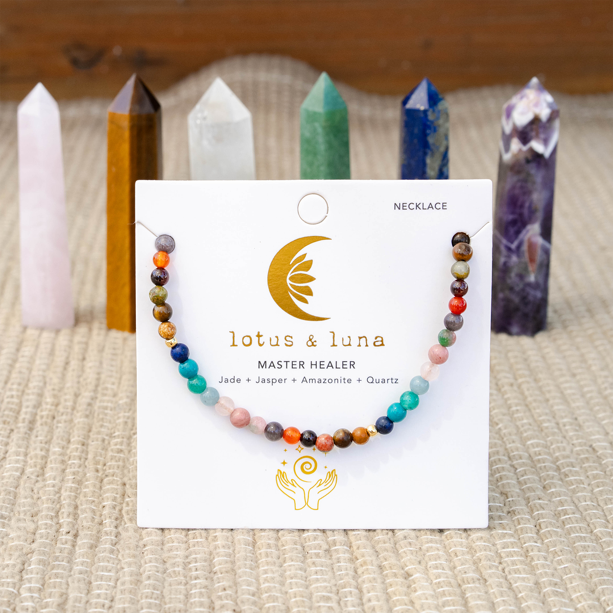 Master Healer 4mm Healing Necklace — alternate product view 2