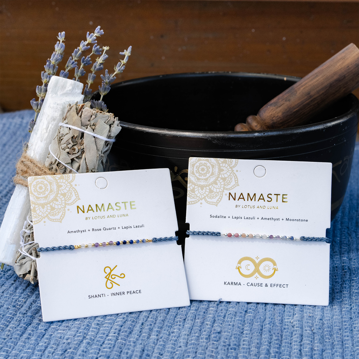 Shanti Namaste Bracelet - House of Caelo Athleisure Wear, Yoga Wear &  Women's Clothing