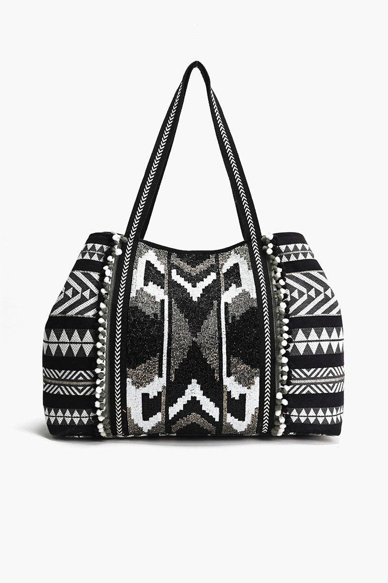 Midnight Market Tote | Boho Weekender & Everyday Carryall — alternate product view 3