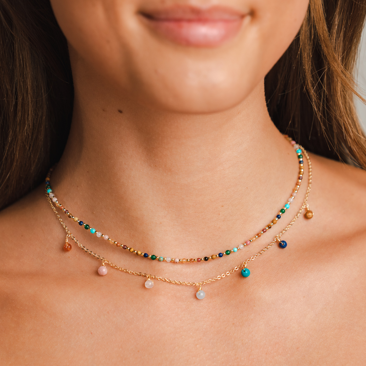 Gold Master Healer Healing 2mm Necklace — alternate product view 10
