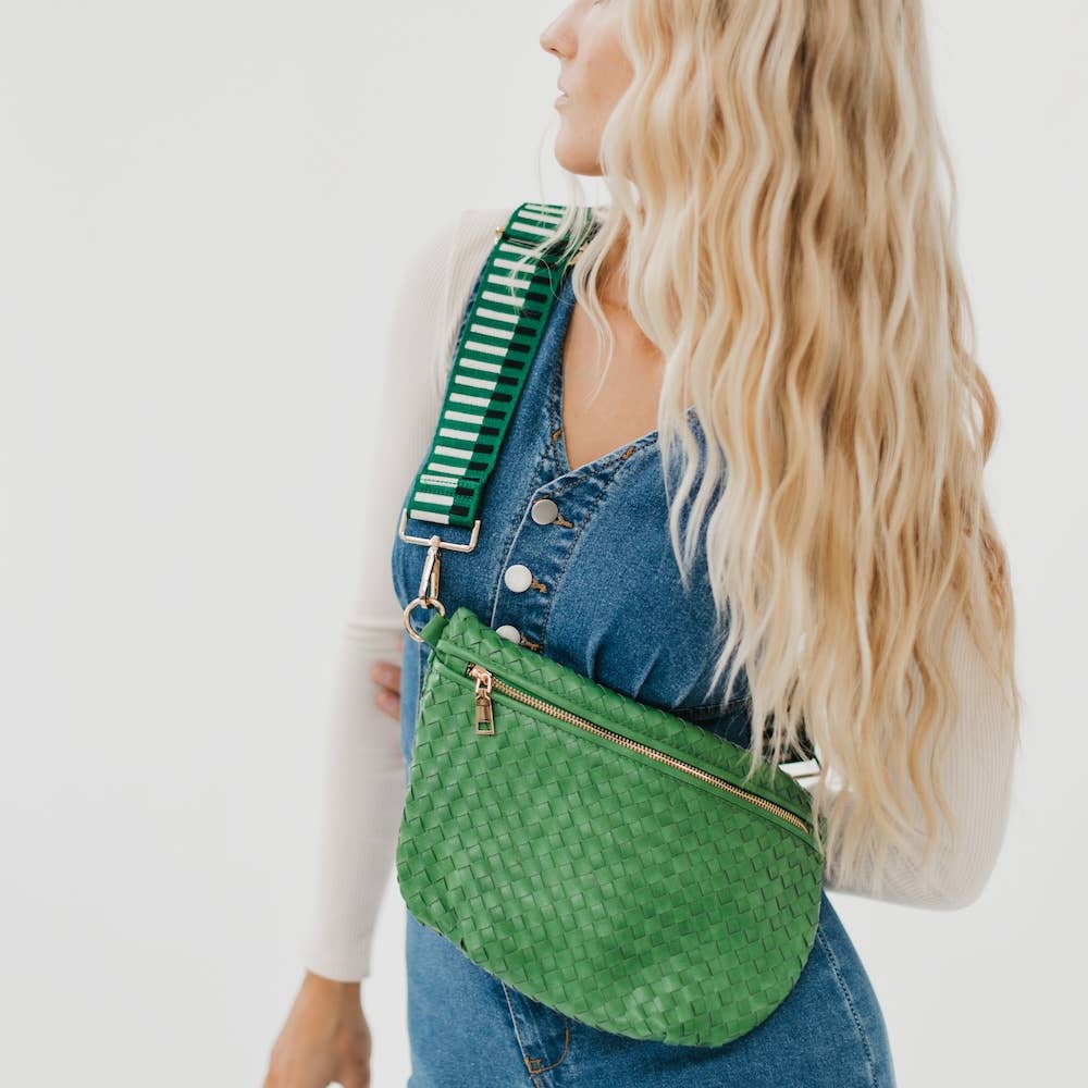 Westlyn Woven Vegan Leather Crossbody Bag — alternate product view 16