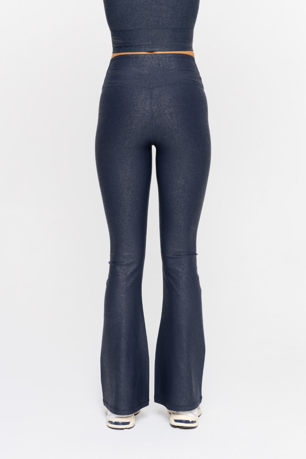 Luxe Edge Leather-Look Crossover Flare Leggings, Clothing, House of Caelo Athleisure Wear, Yoga Wear & Leggings, House of Caelo Athleisure Wear, Yoga Wear &  Women's Clothing