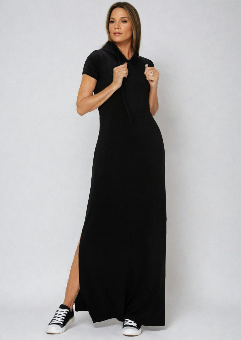 Luxe Lounge Hoodie Dress, view 2