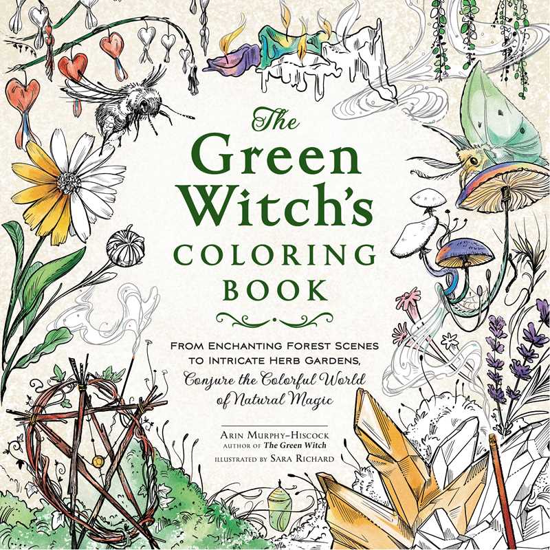 Green Witch's Coloring Book by Arin Murphy-Hiscock — main product image
