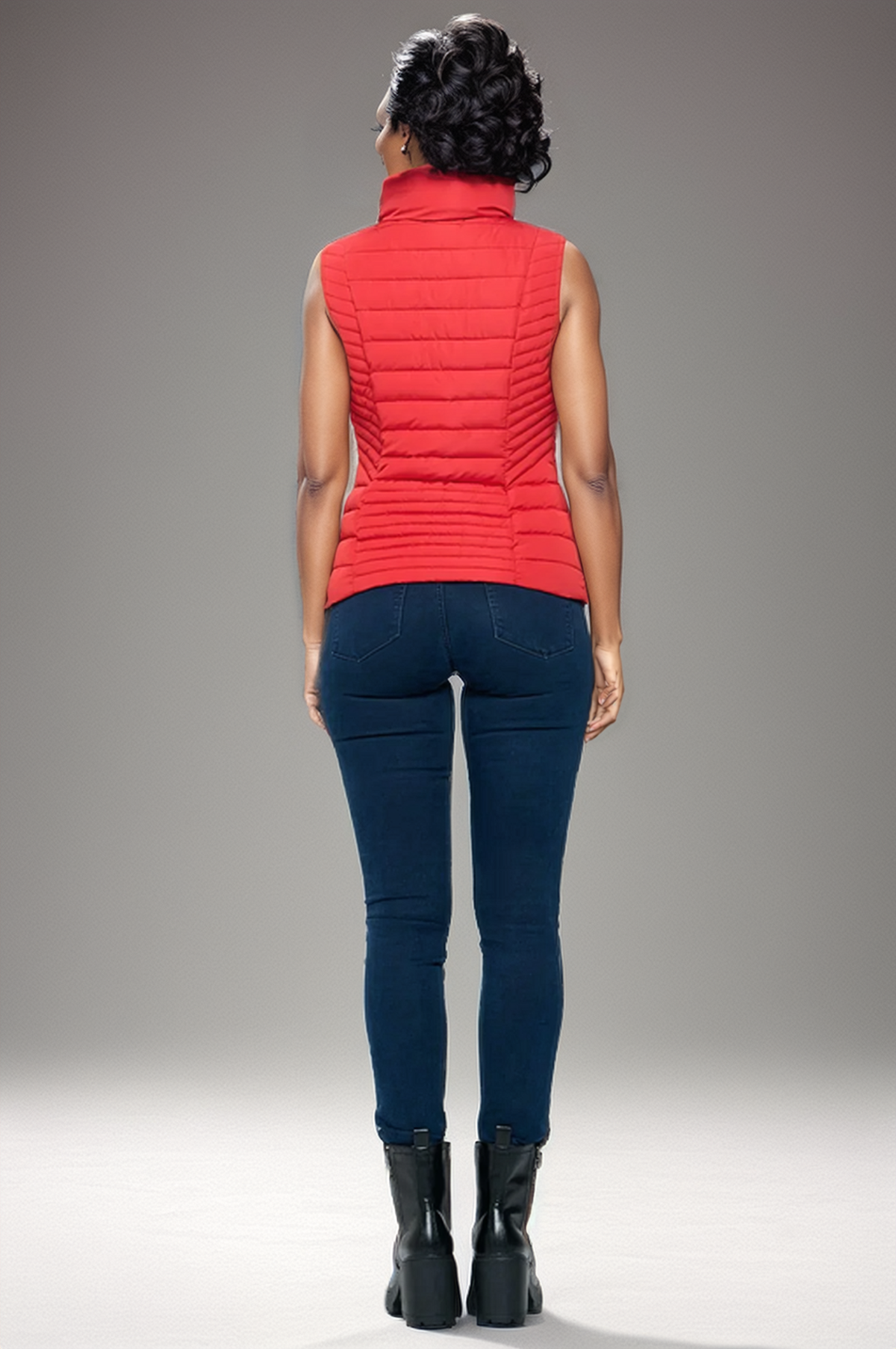 PuffTech Vest Women's High Collar Quilted Vest, view 4
