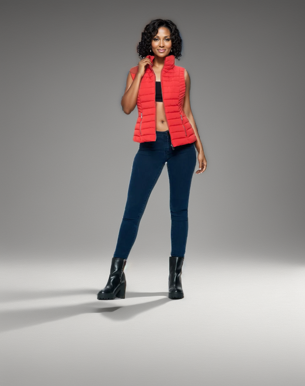PuffTech Vest Women's High Collar Quilted Vest, view 7