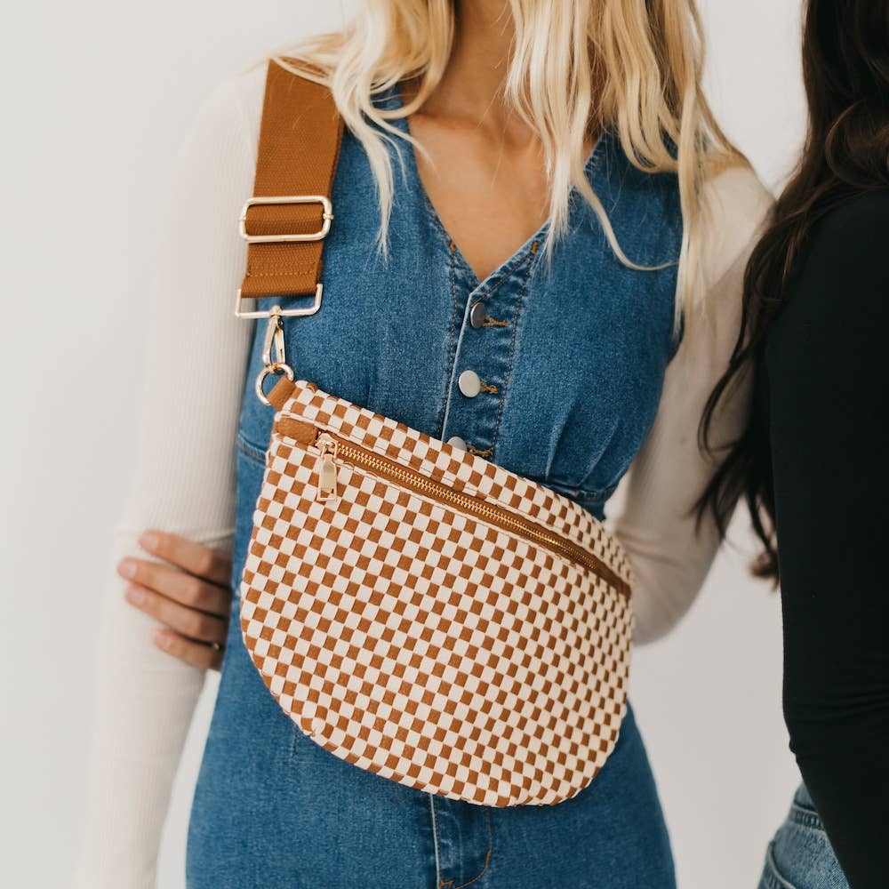 Westlyn Woven Vegan Leather Crossbody Bag — alternate product view 12