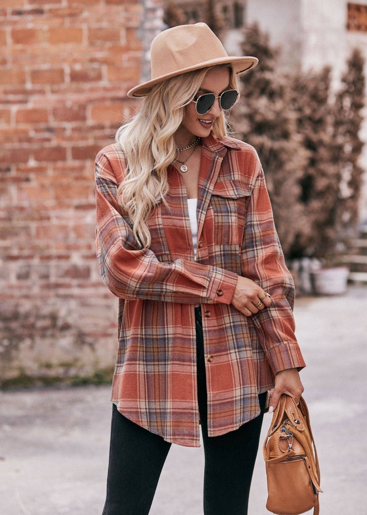 The Wanderer Plaid Shirt - House of Caelo Athleisure Wear, Yoga Wear &  Women's Clothing