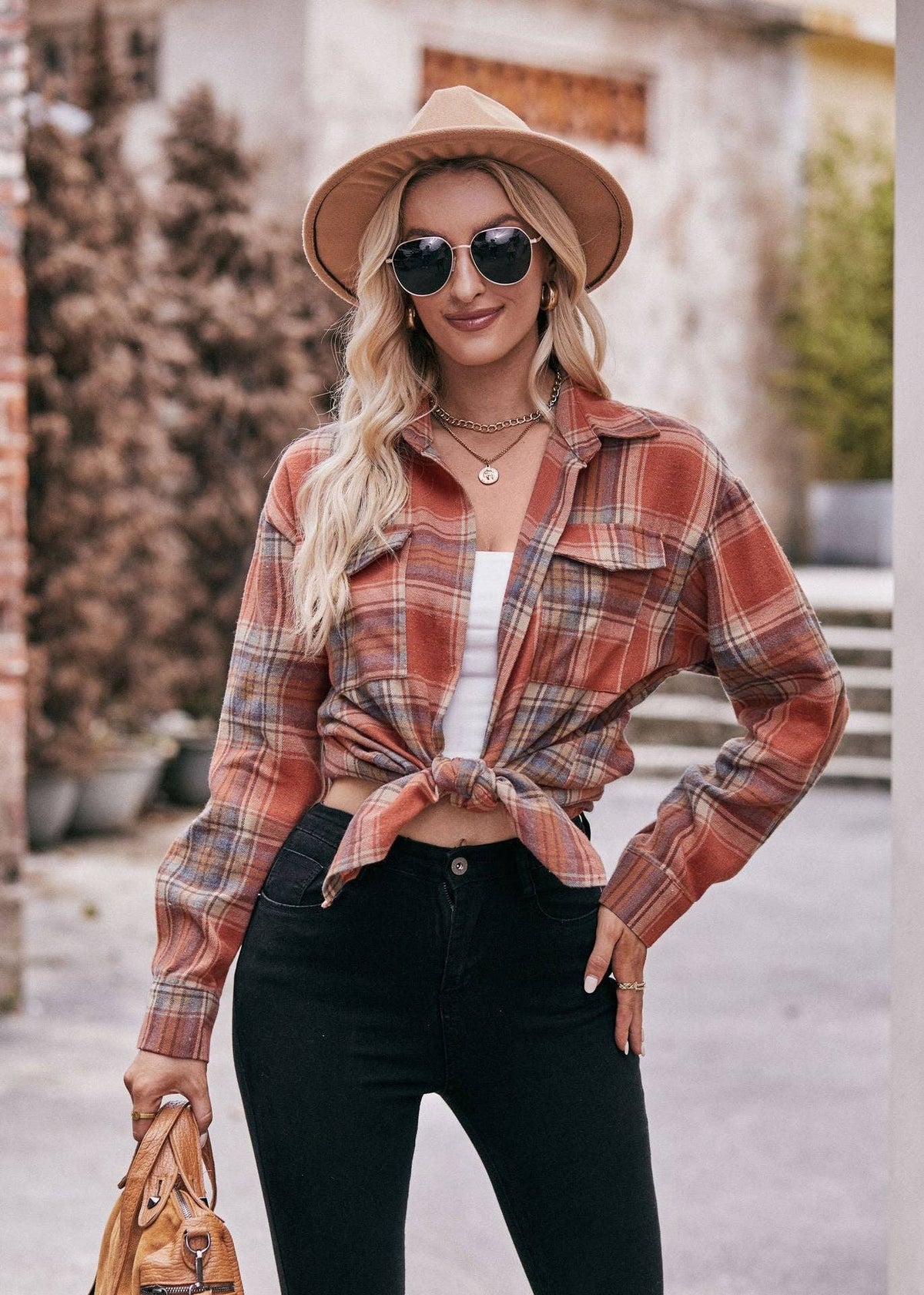 The Wanderer Plaid Shirt - House of Caelo Athleisure Wear, Yoga Wear &  Women's Clothing