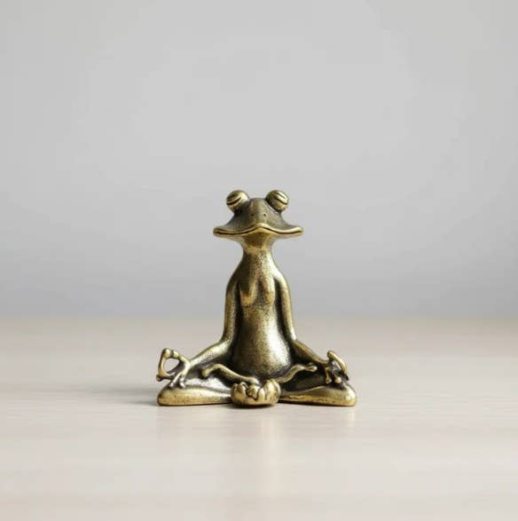 Zen Brass Incense Frog — alternate product view 4