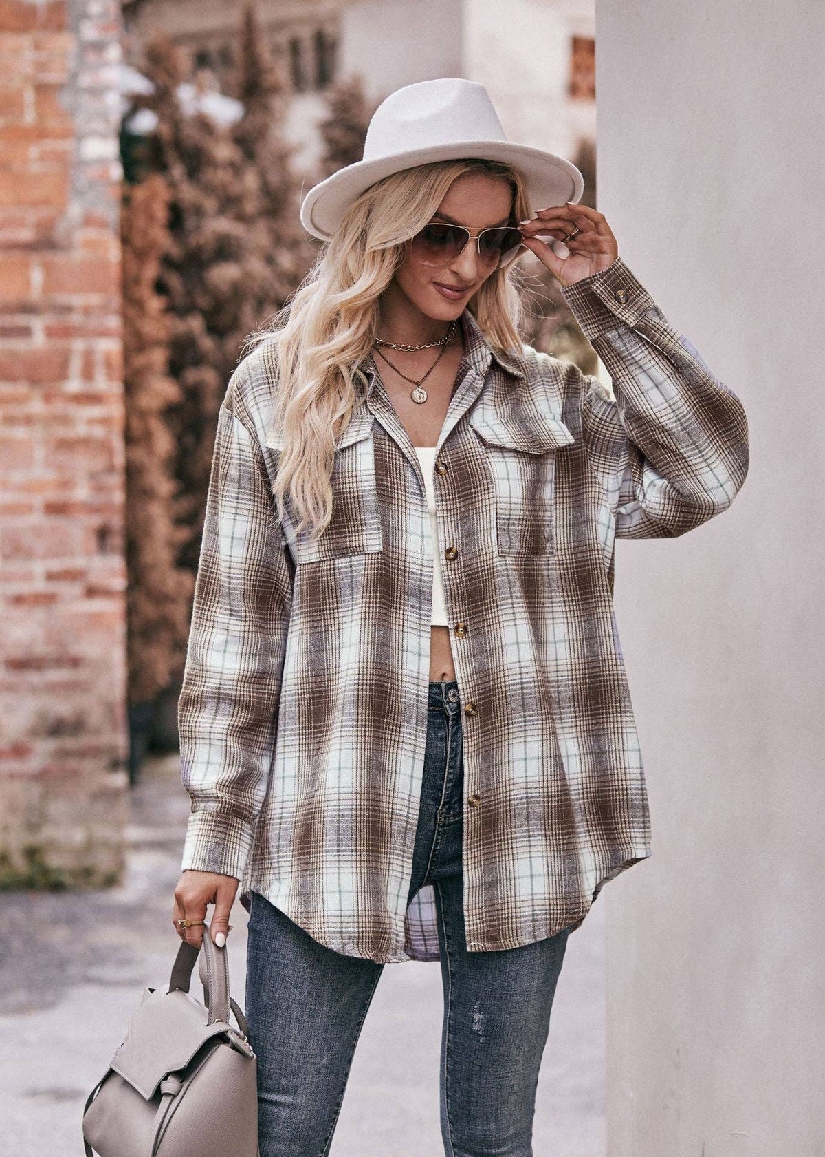 The Wanderer Plaid Shirt - House of Caelo Athleisure Wear, Yoga Wear &  Women's Clothing