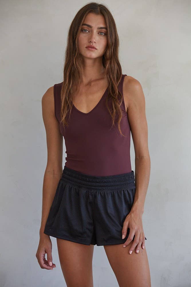 Seamless Reverse U-Neck Tank, view 10 | Fitkitty Culture®