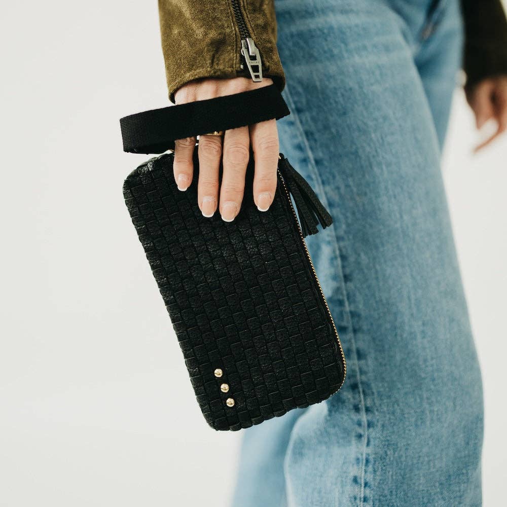 Emma Woven Clutch Wristlet - House of Caelo Athleisure Wear, Yoga Wear &  Women's Clothing