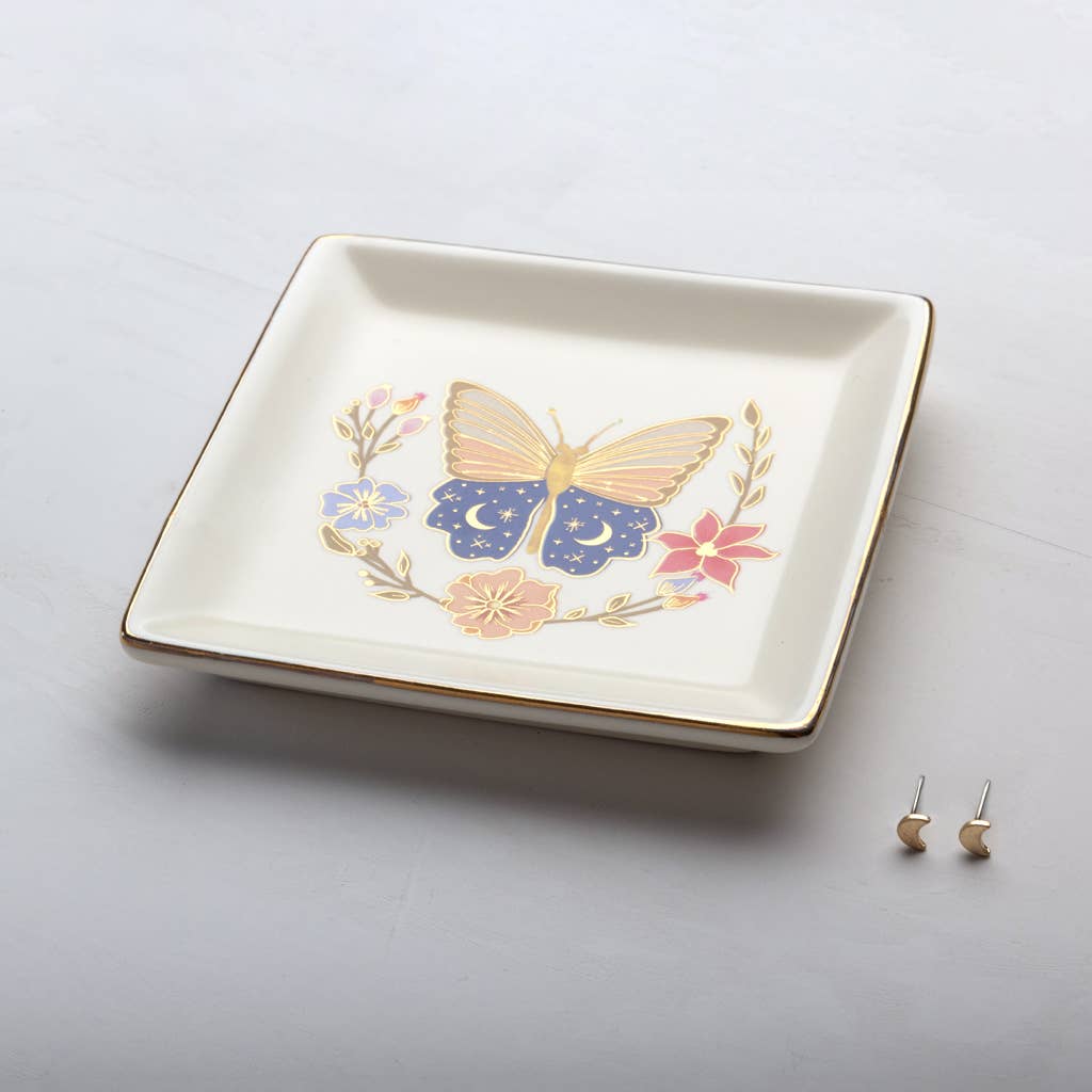 Butterfly Jewelry Dish & Stud Earring Gift Set — alternate product view 3
