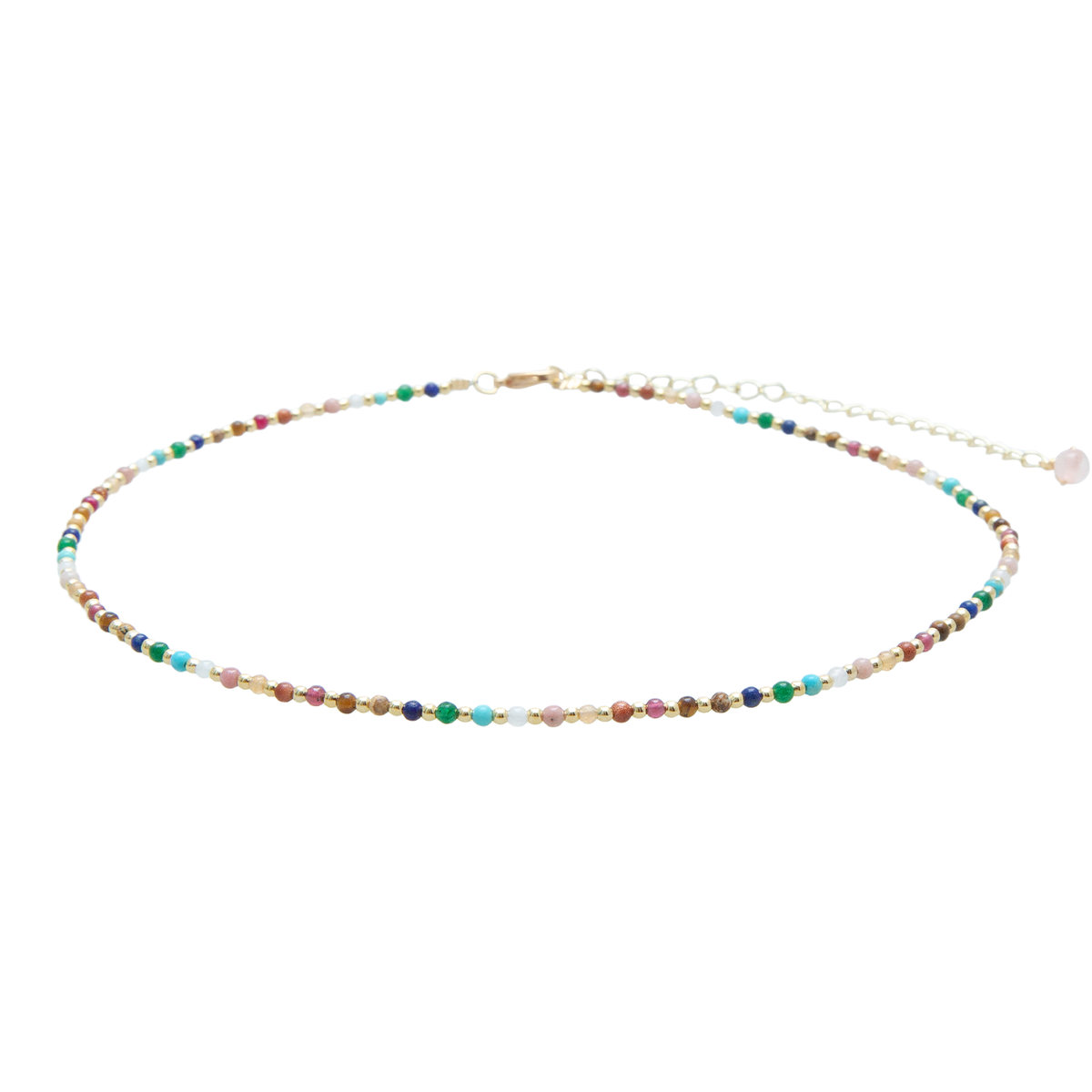 Gold Master Healer Healing 2mm Necklace — alternate product view 9