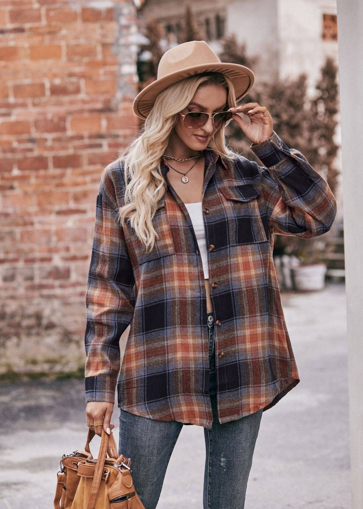 The Wanderer Plaid Shirt - House of Caelo Athleisure Wear, Yoga Wear &  Women's Clothing