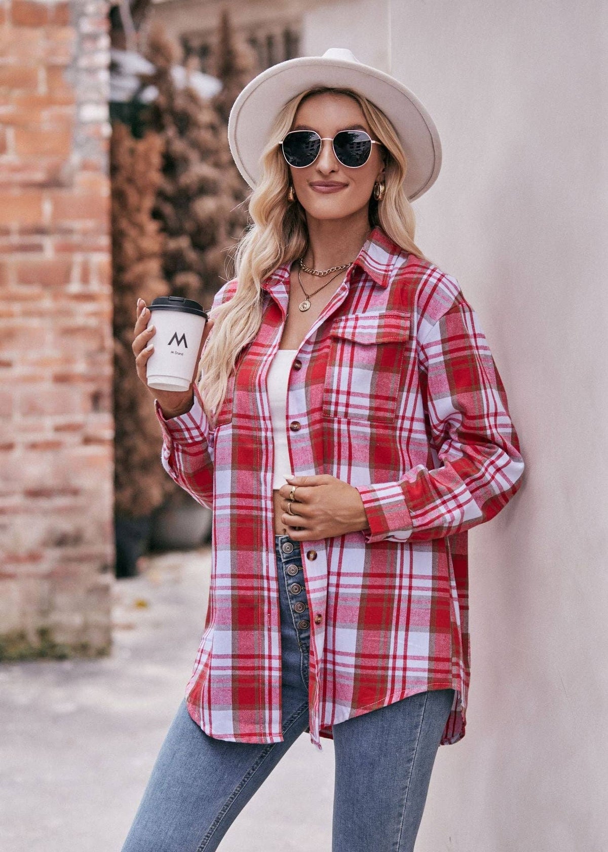 The Wanderer Plaid Shirt - House of Caelo Athleisure Wear, Yoga Wear &  Women's Clothing