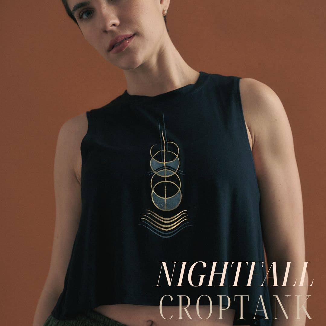 Nightfall Croptank - Fitkitty Culture Athleisure Wear, Yoga Wear &  Women's Clothing