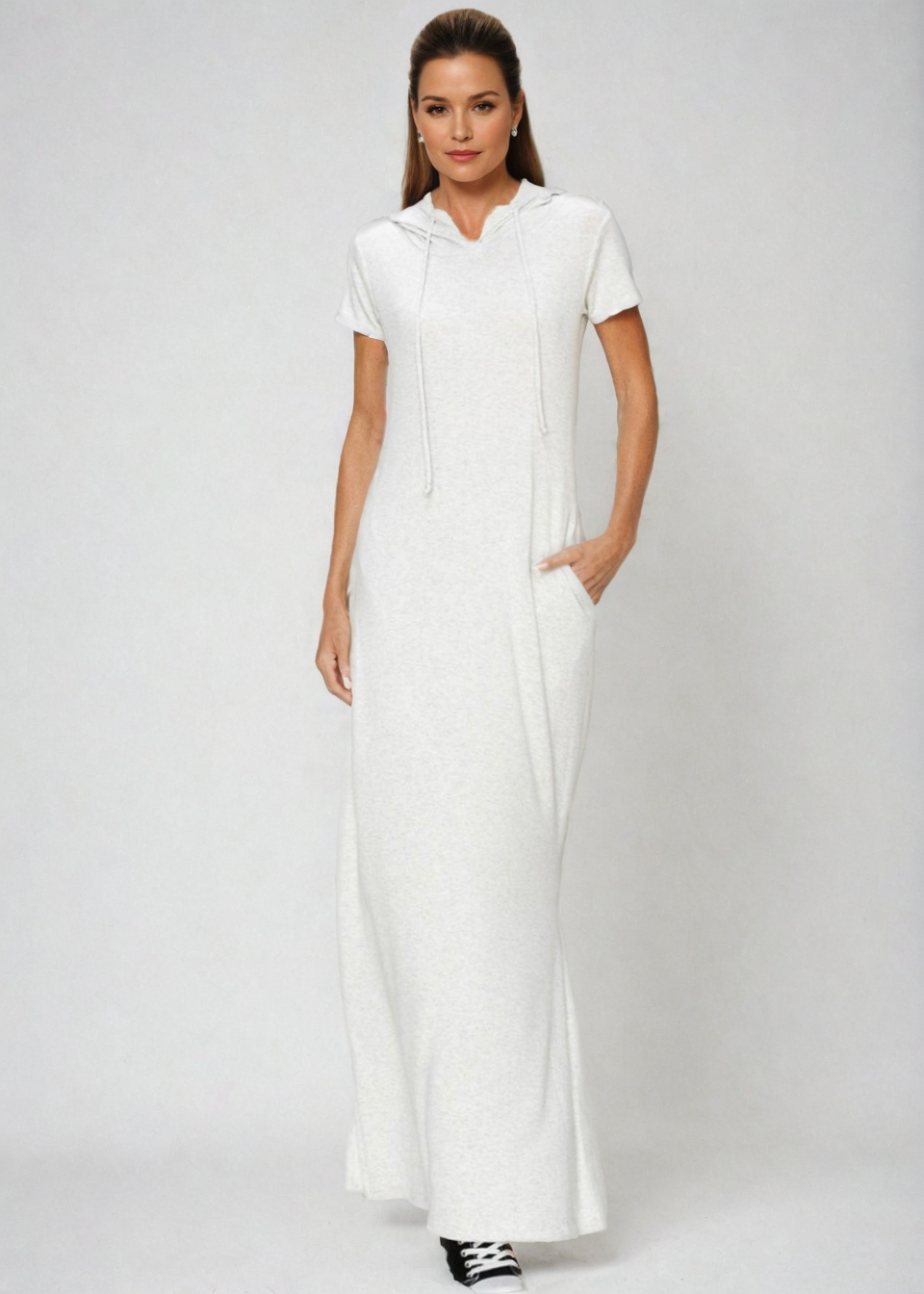 Luxe Lounge Hoodie Dress, view 4