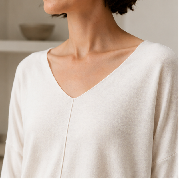 "Spring Serenade" High-Low Tunic Sweater, view 2 | House of Caelo®