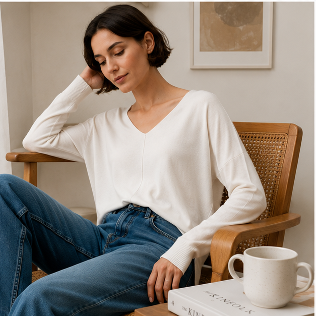 "Spring Serenade" High-Low Tunic Sweater | House of Caelo®