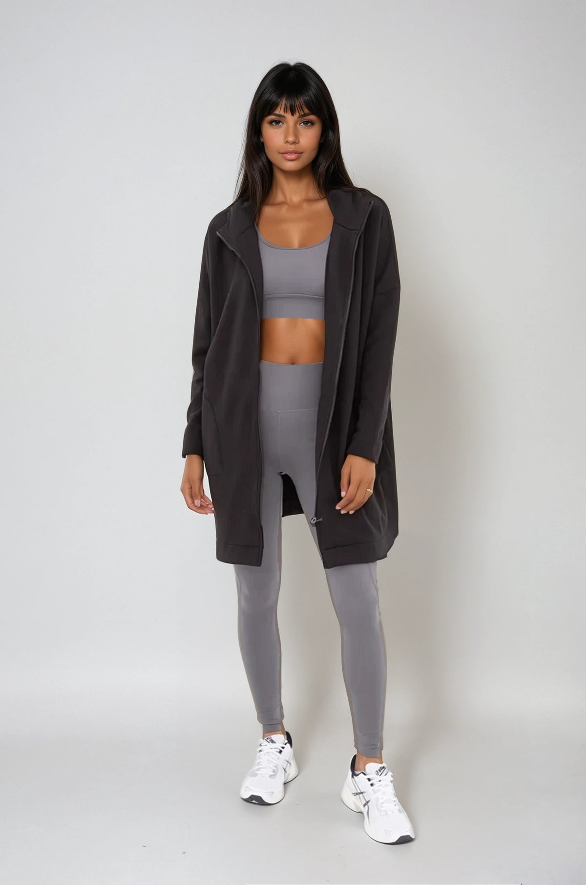 Cozy Comfort  Zip Up Hoodie Jacket  Black, Clothing, Mono B, House of Caelo Athleisure Wear, Yoga Wear & Leggings